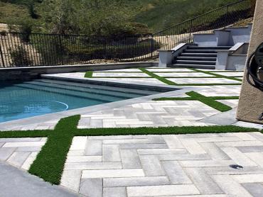 Artificial Grass Photos: Artificial Lawn Paramount, California Backyard Deck Ideas, Pavers