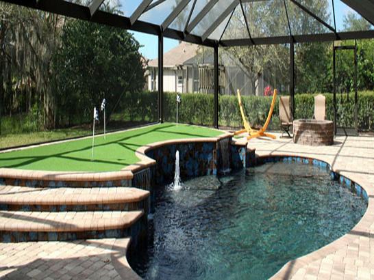 Artificial Grass Photos: Fake Grass Carpet San Gabriel, California Landscape Rock, Backyard Pool