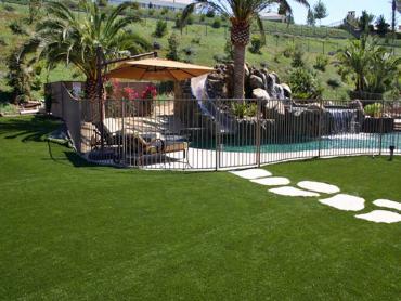 Artificial Grass Photos: Green Lawn Duarte, California Paver Patio, Swimming Pool Designs